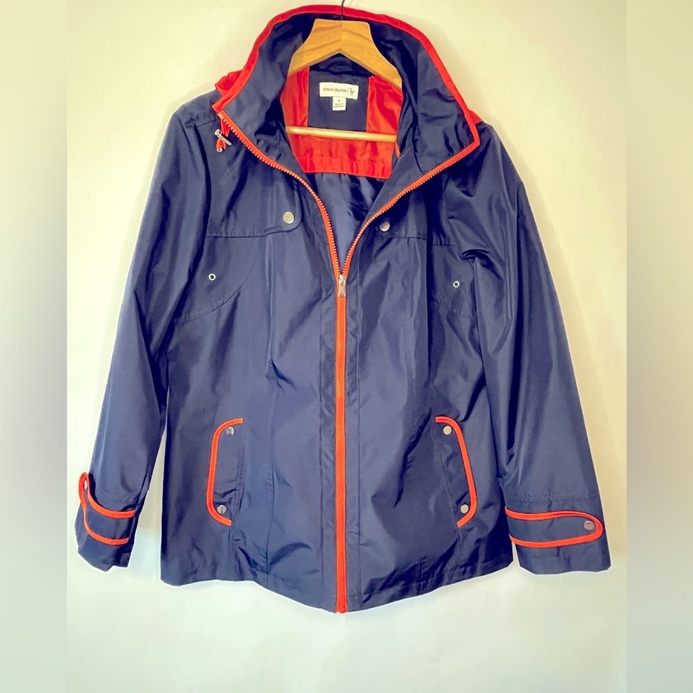 Susan Graver Women’s wind rain sailing outdoor hiking casual jacket Sz M